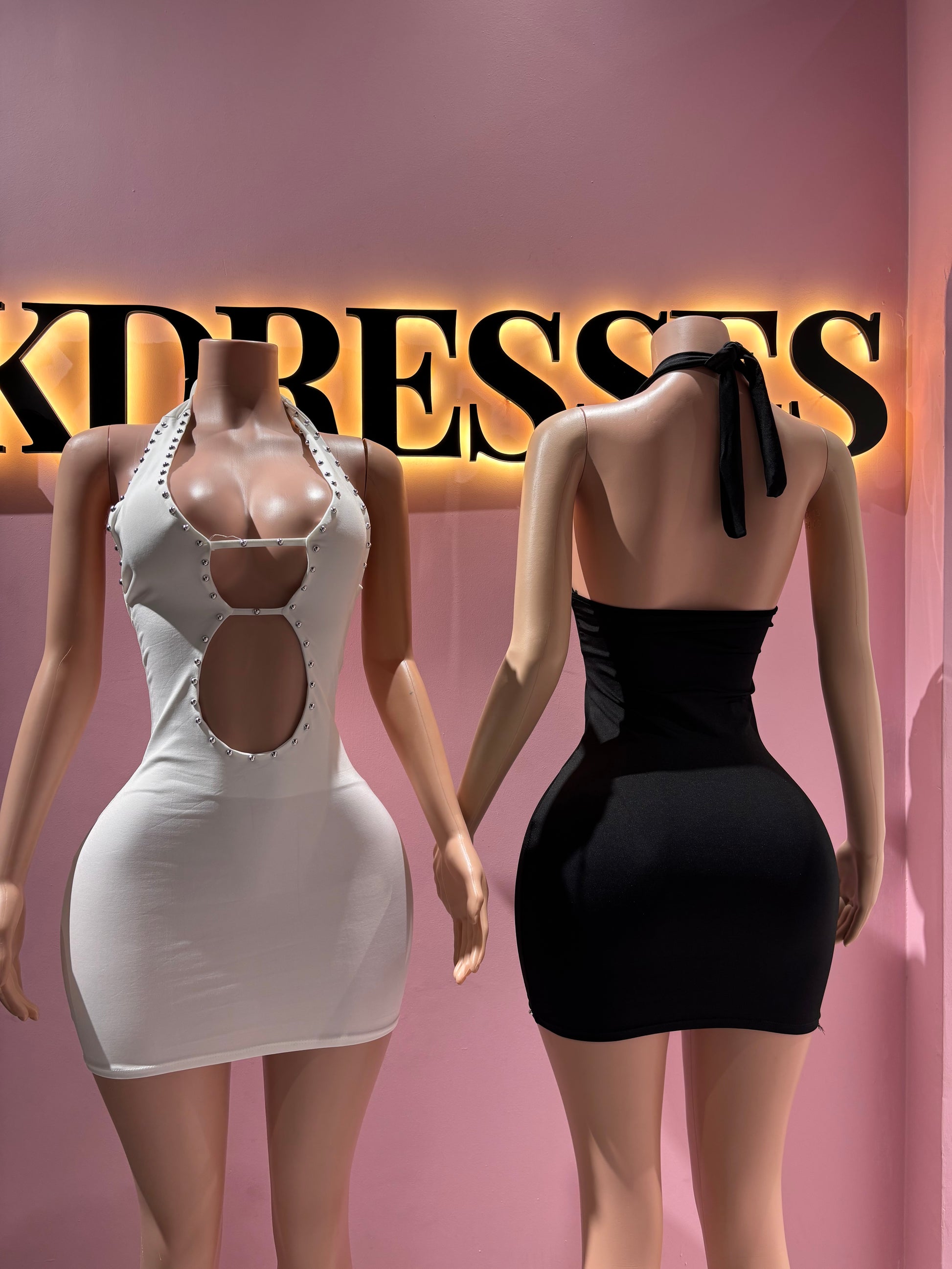 Vestidos escote silver