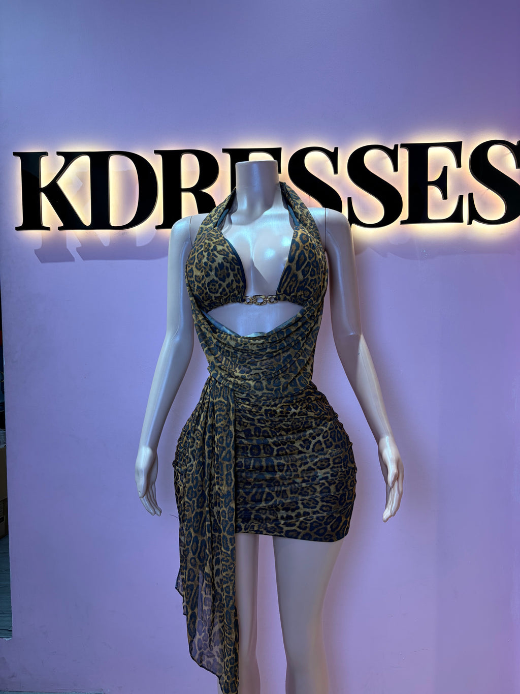 Vestido bikini drapeado transparencia