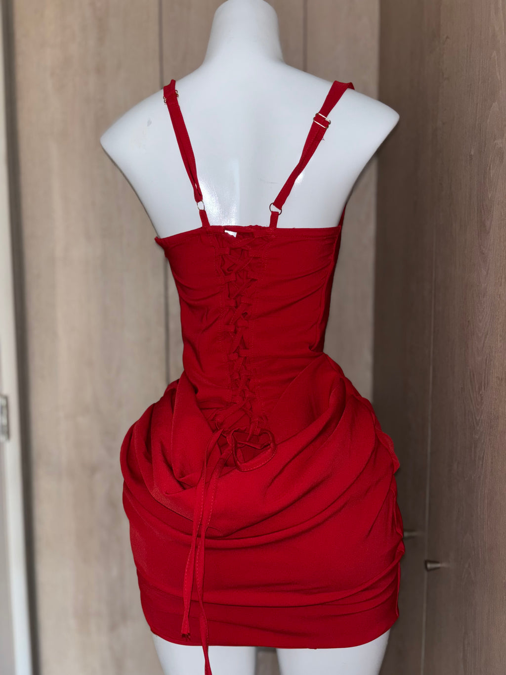 Vestido Corset drapeado