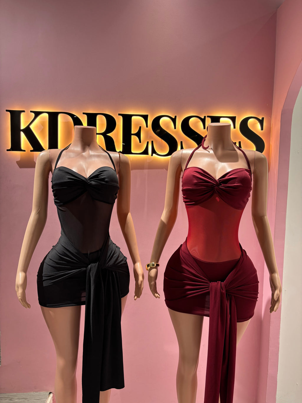 Vestido Transparencia Drapeado