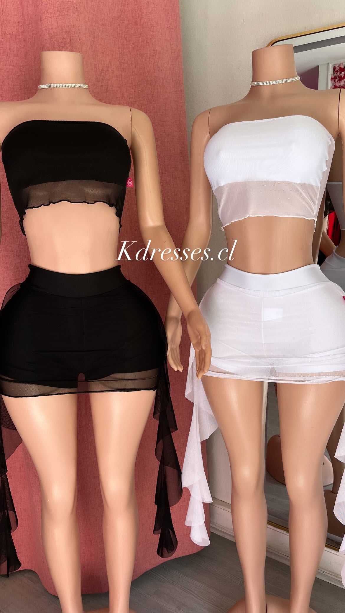 Conjunto transparencia short