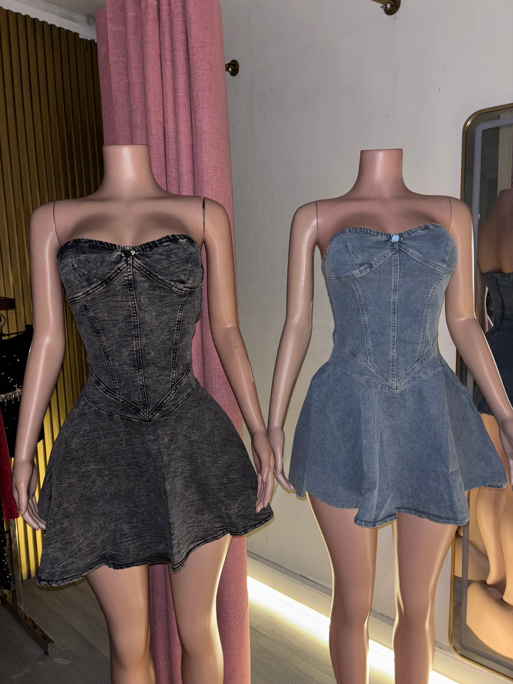 Princess Denim Mini Dress