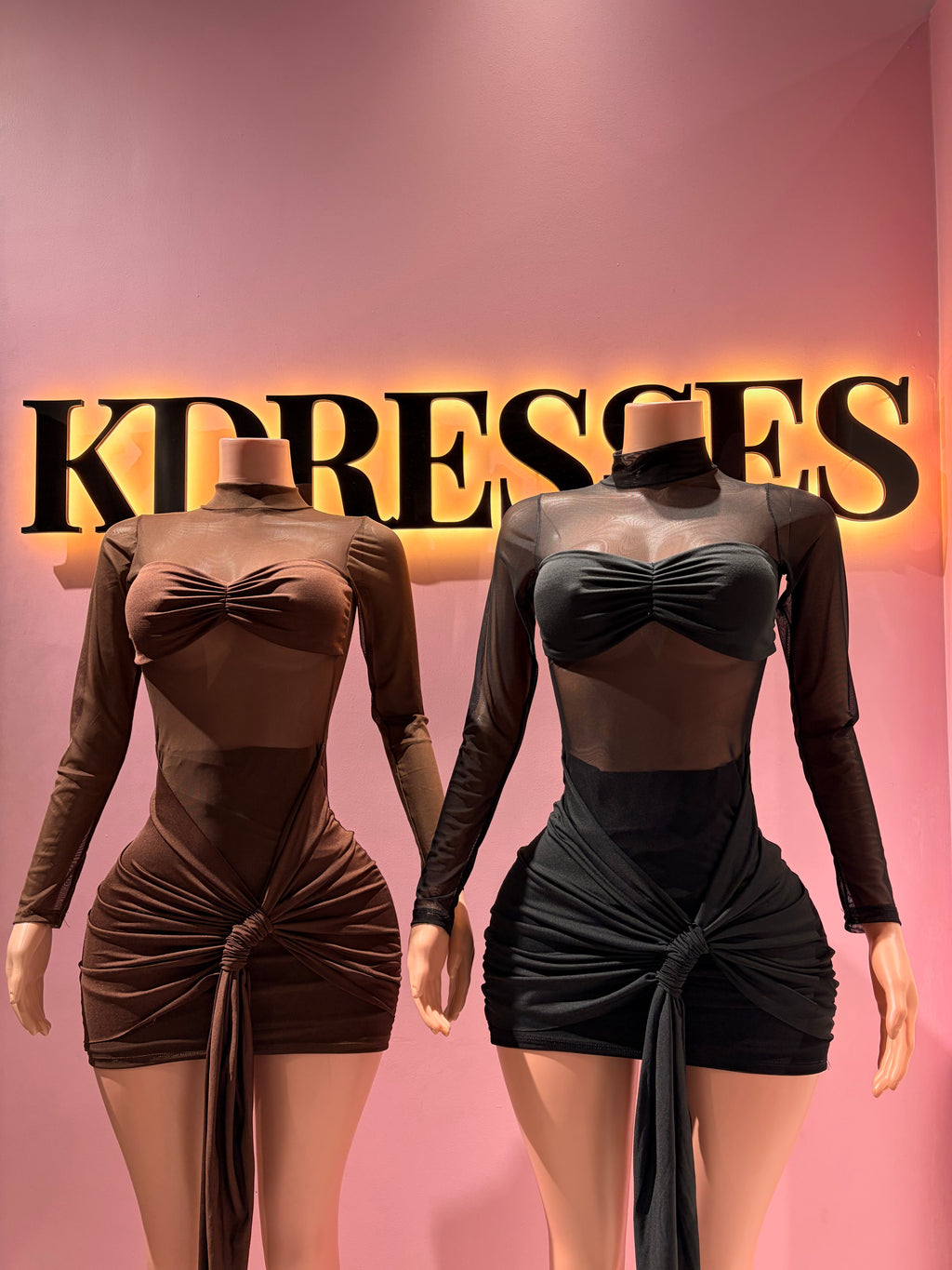 Mini dress Noir transparencia