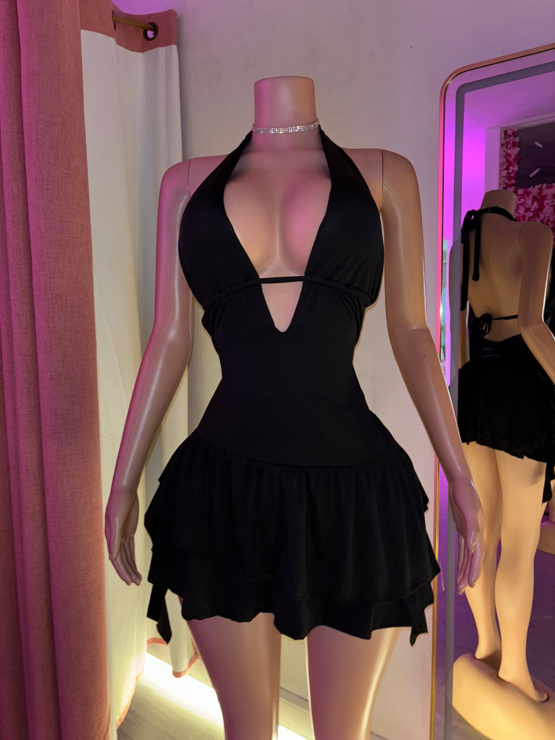 Vestido escote vuelitos