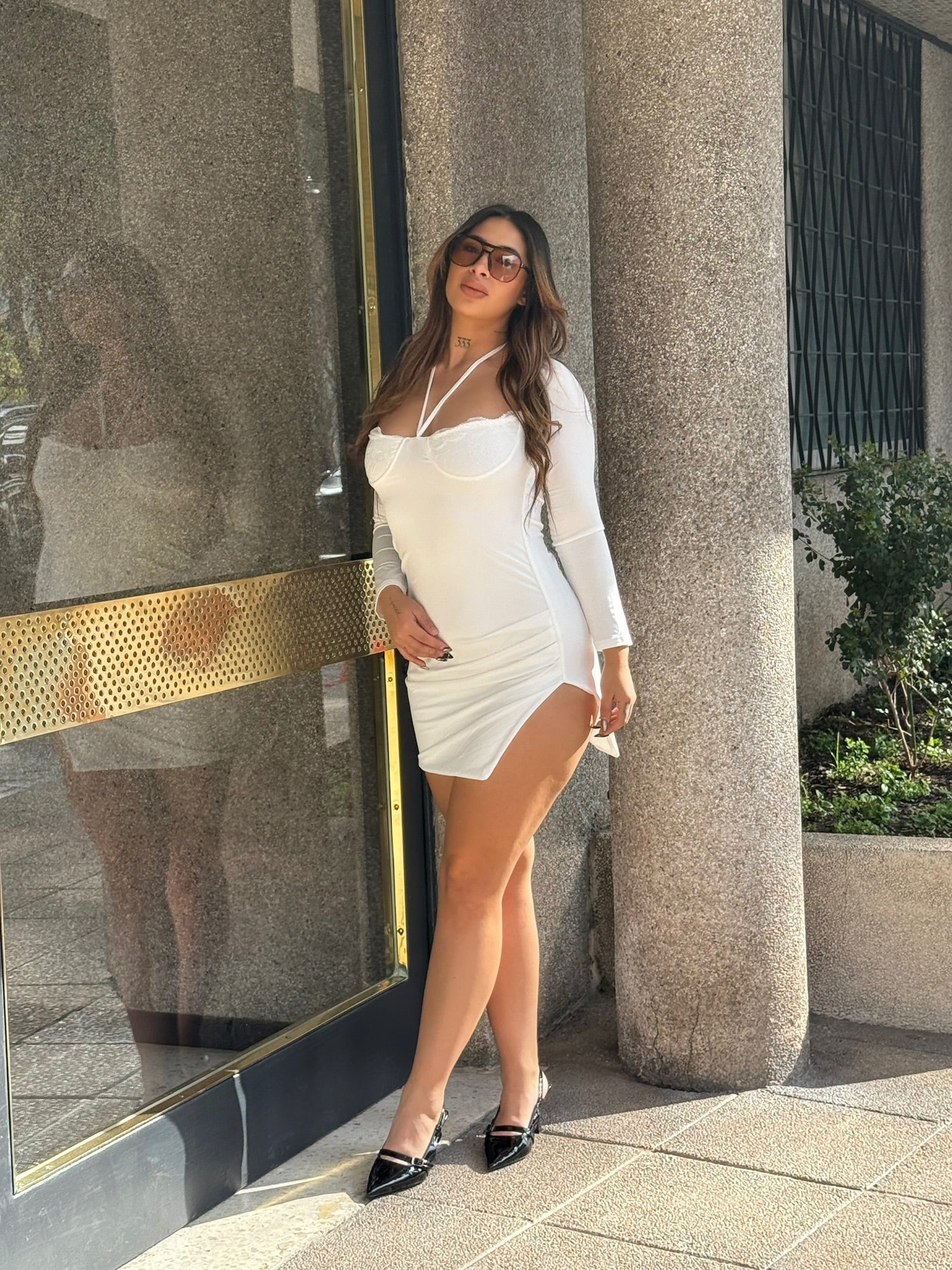White Moon Mini Dress