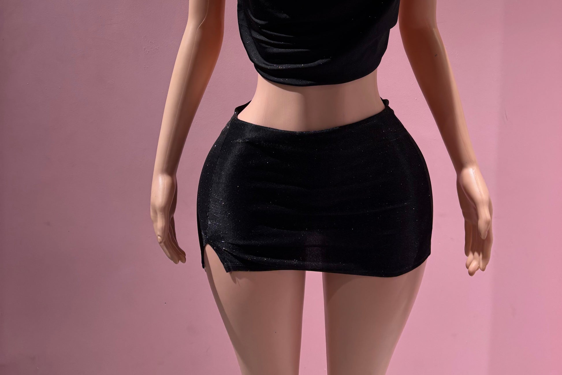 Falda brillante basic