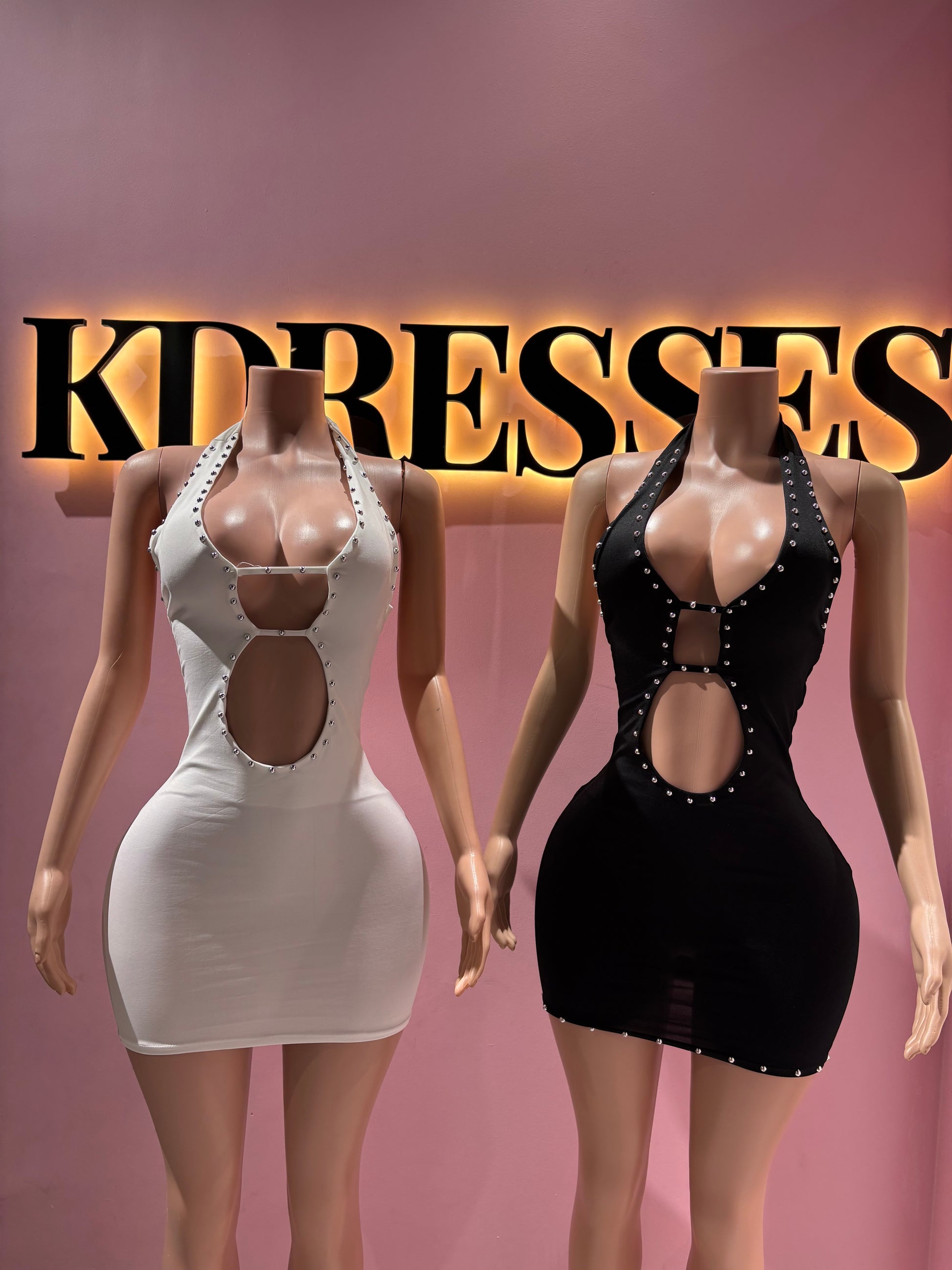 Vestidos escote silver