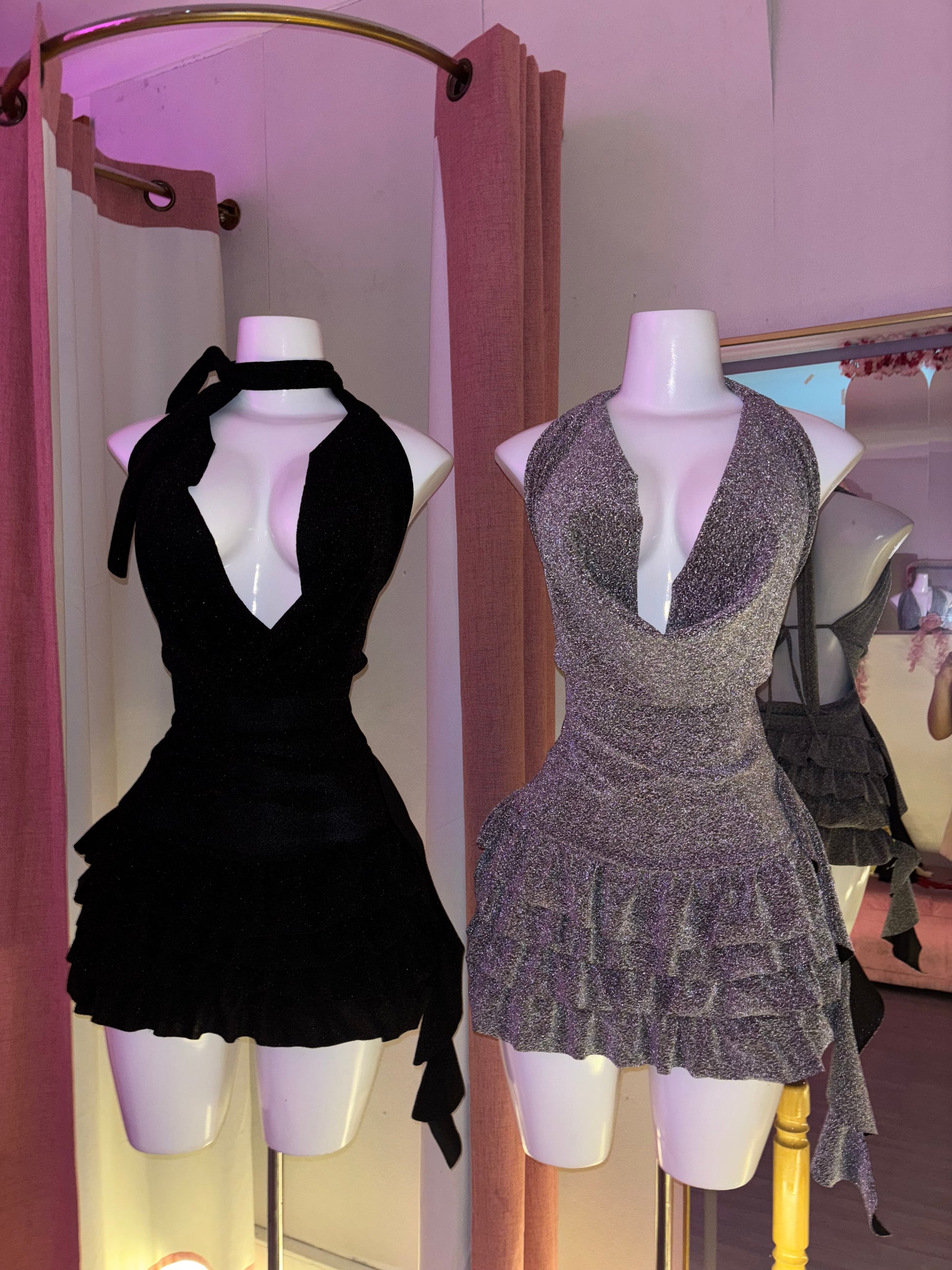 Escote vuelitos shiny