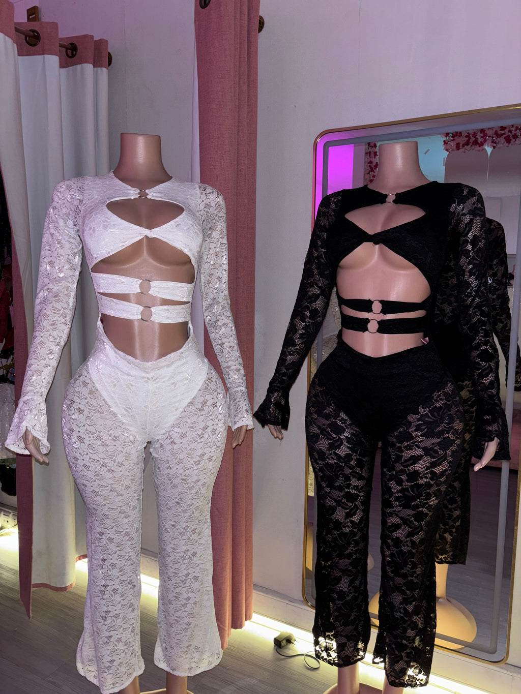 Enterito encaje argolla