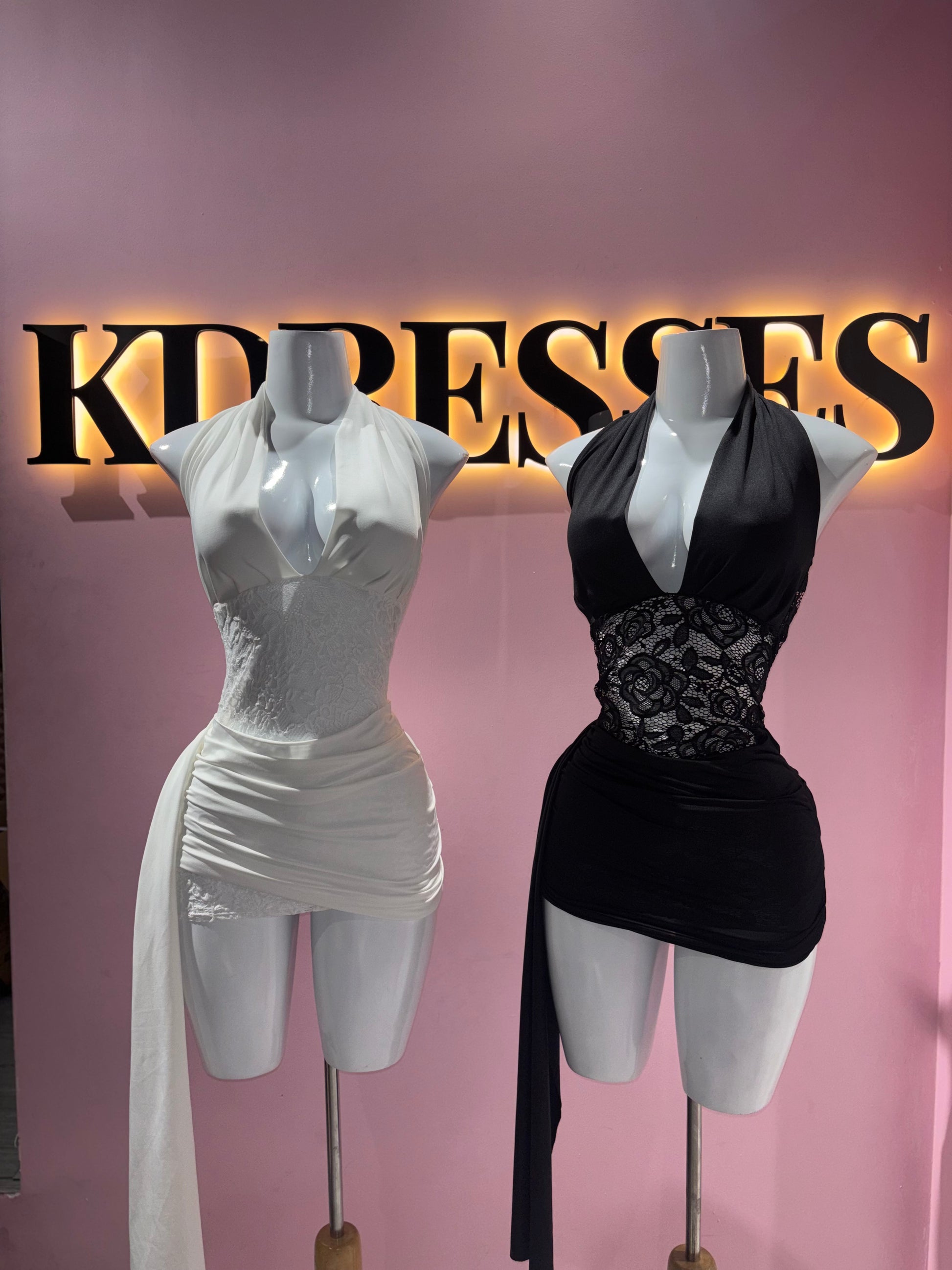 Vestido Escote Encaje lazo