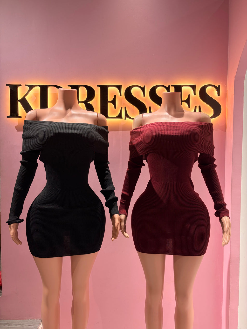 Vestido cuello bote