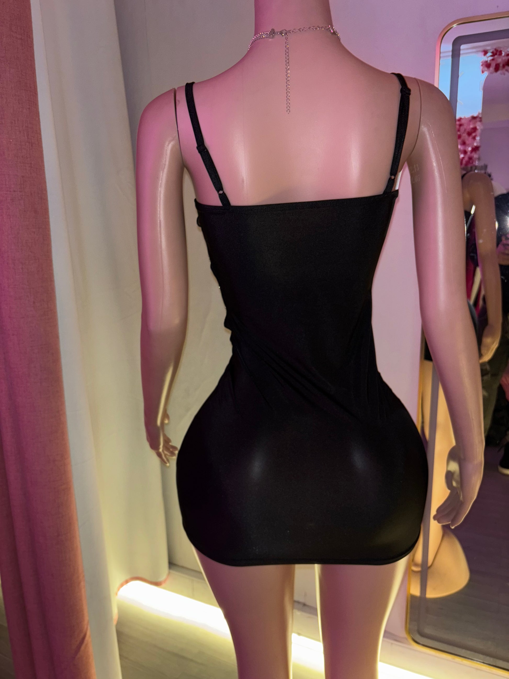 Vestido cadena brillante
