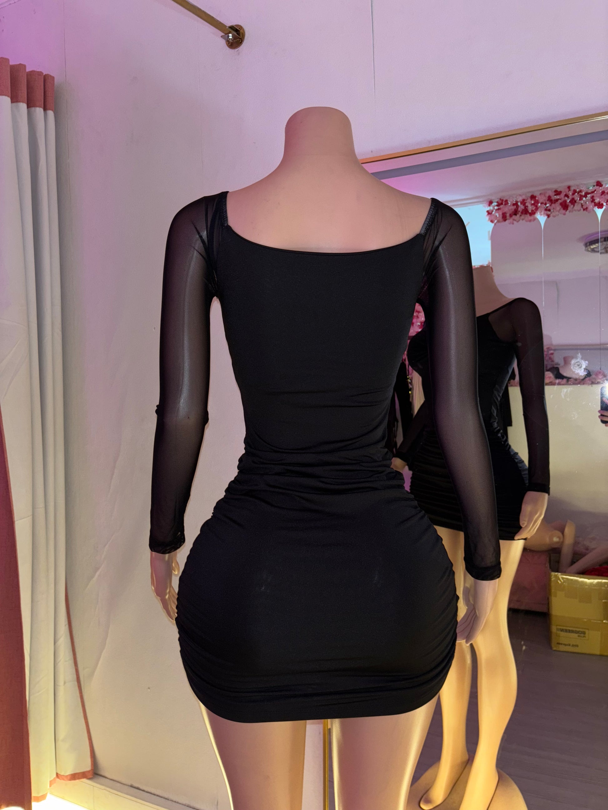 Vestido Icon Transparency manga larga