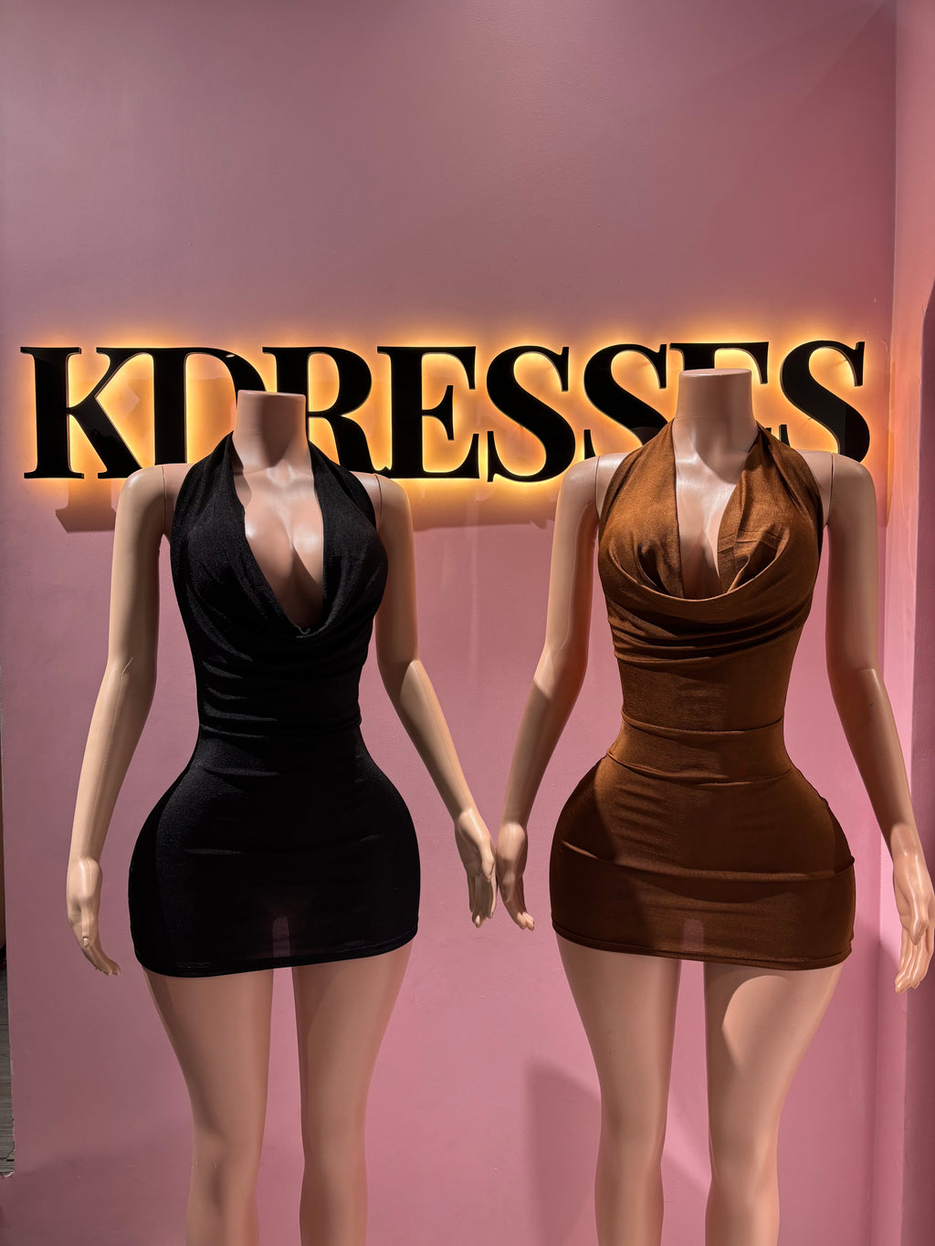 Vestido escote drapeado