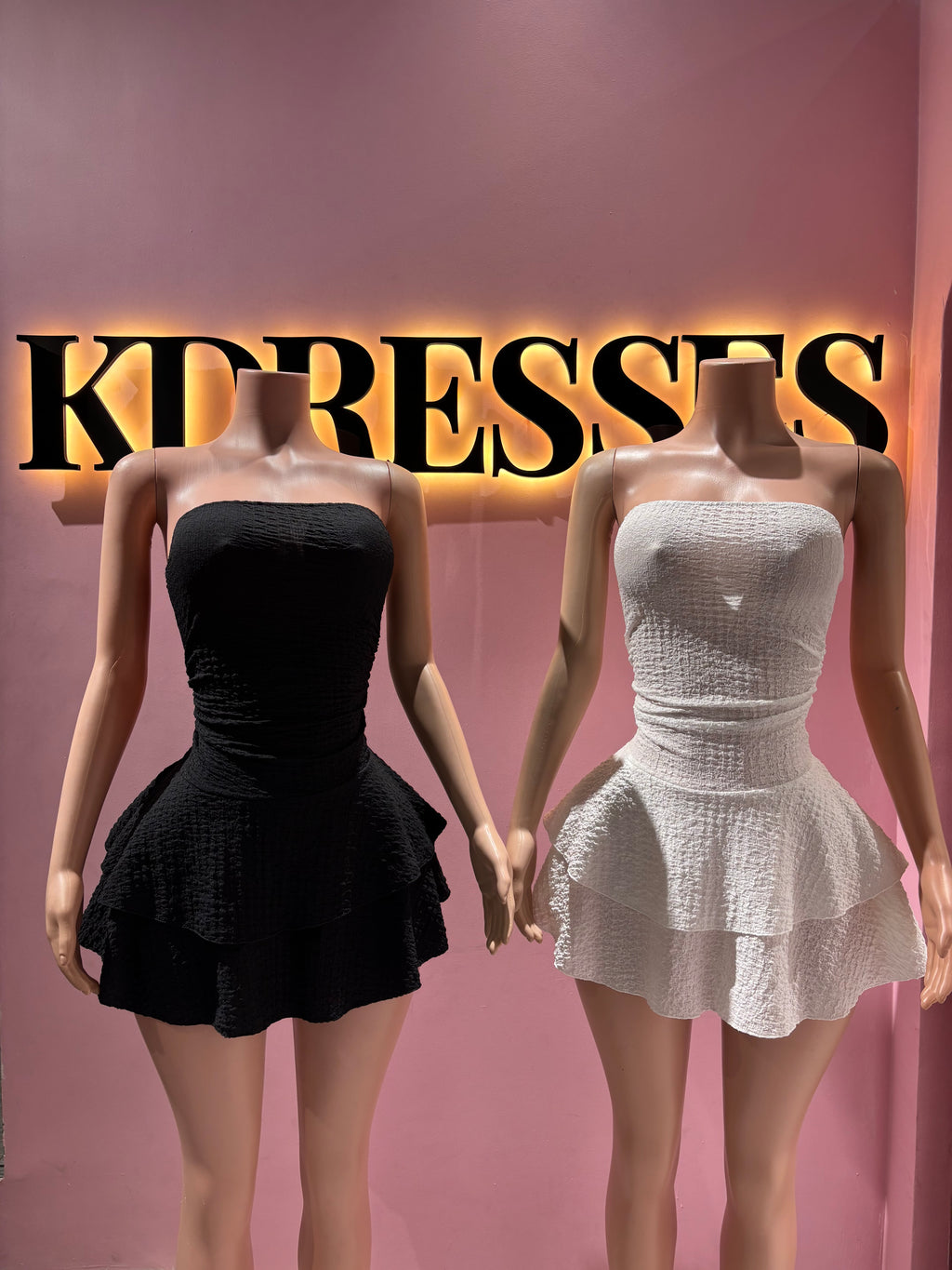 Vestido strapless vuelitos