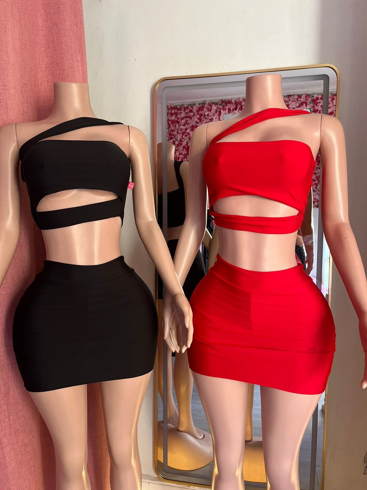 conjunto cutted strapless