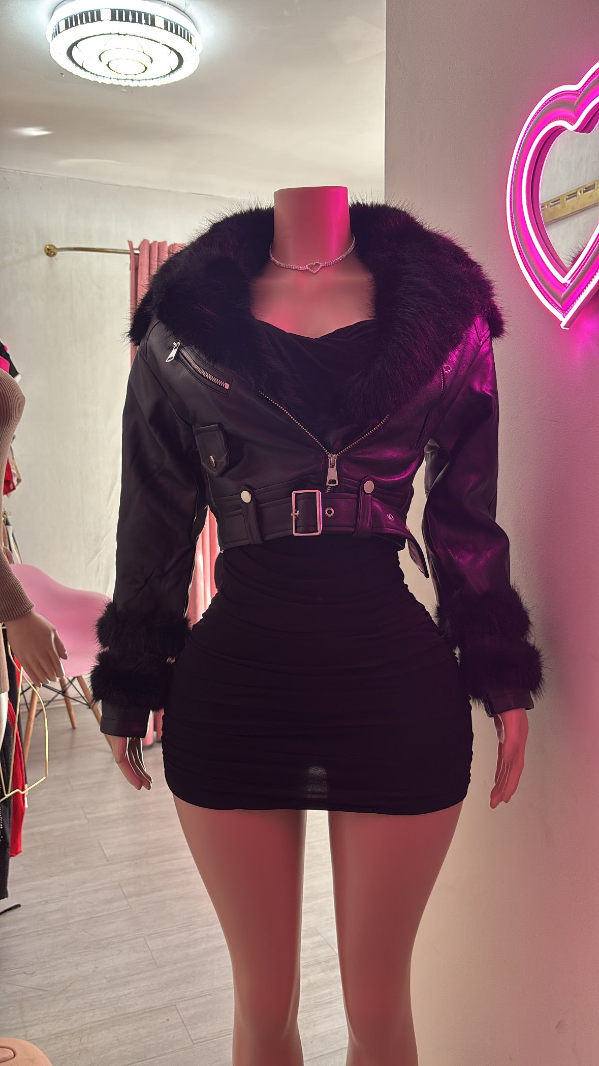 chaqueta ecocuero desmontable
