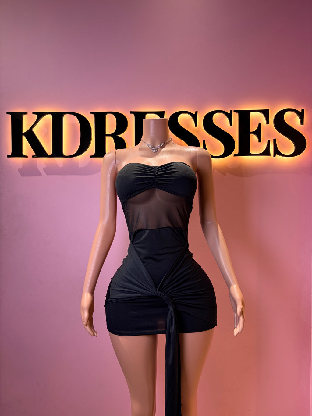 Vestido Strapless Noir