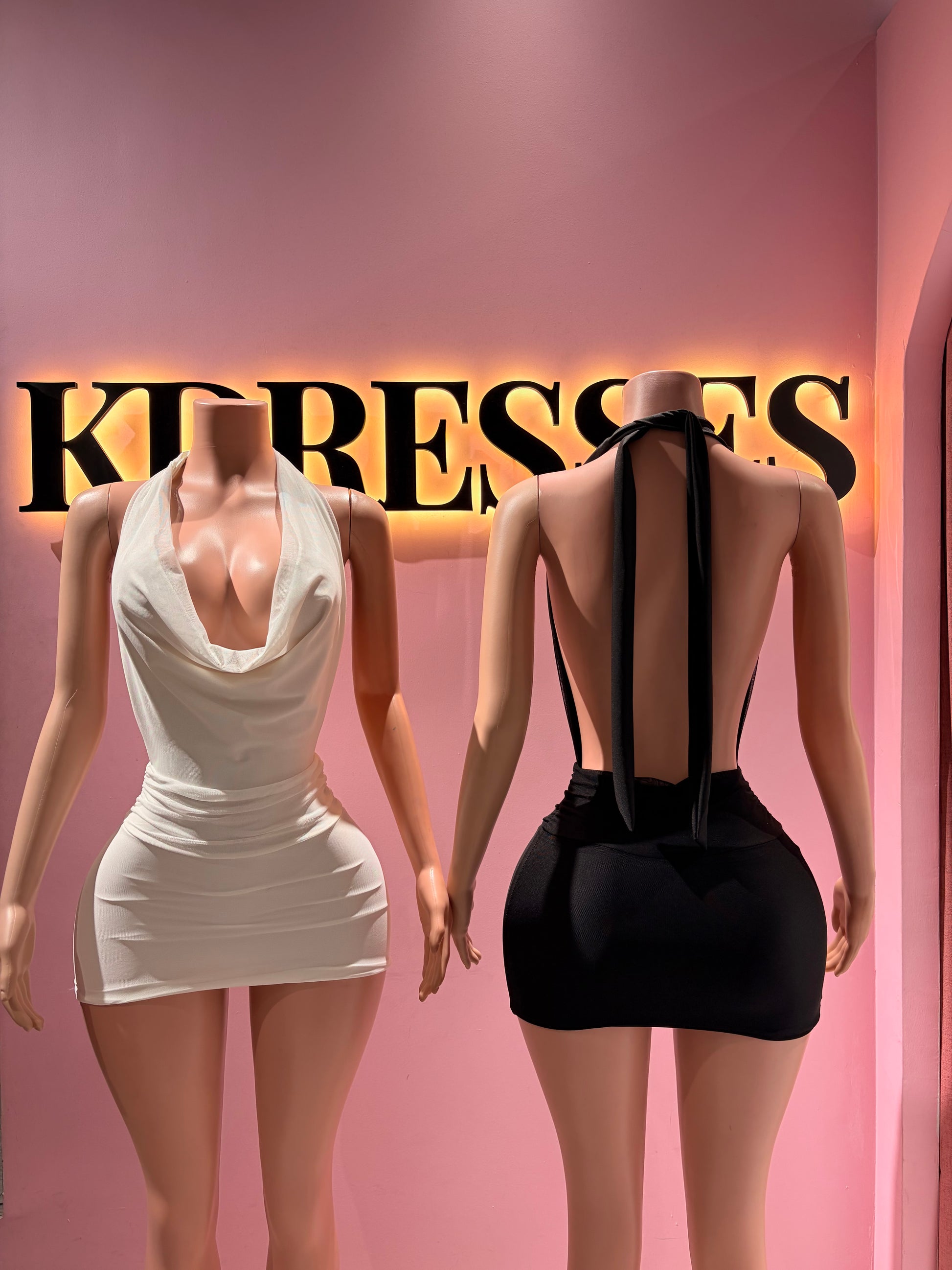 Vestido escote drapeado