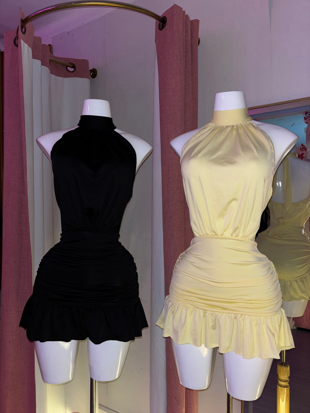 Vestido cuello vuelitos