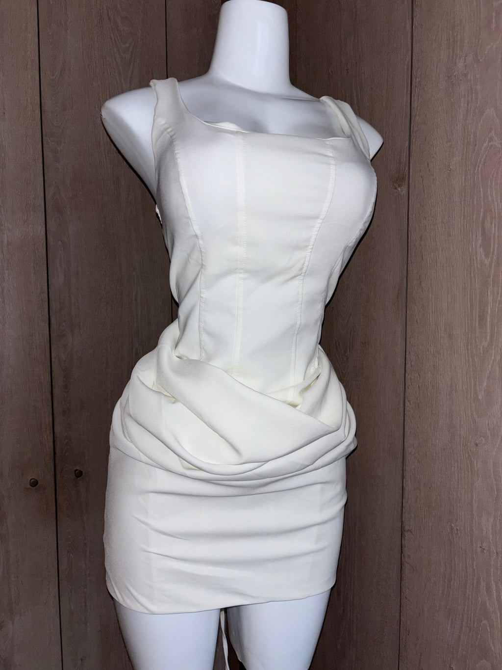 Vestido Corset drapeado