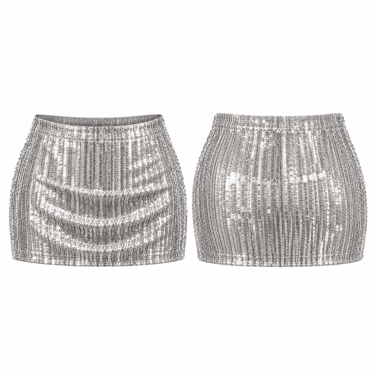 Falda short lentejuelas