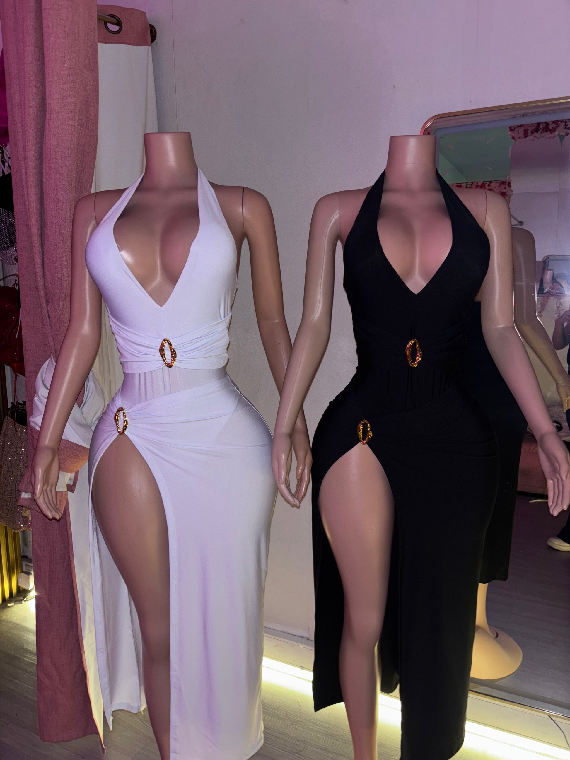 Conjunto escote body largo