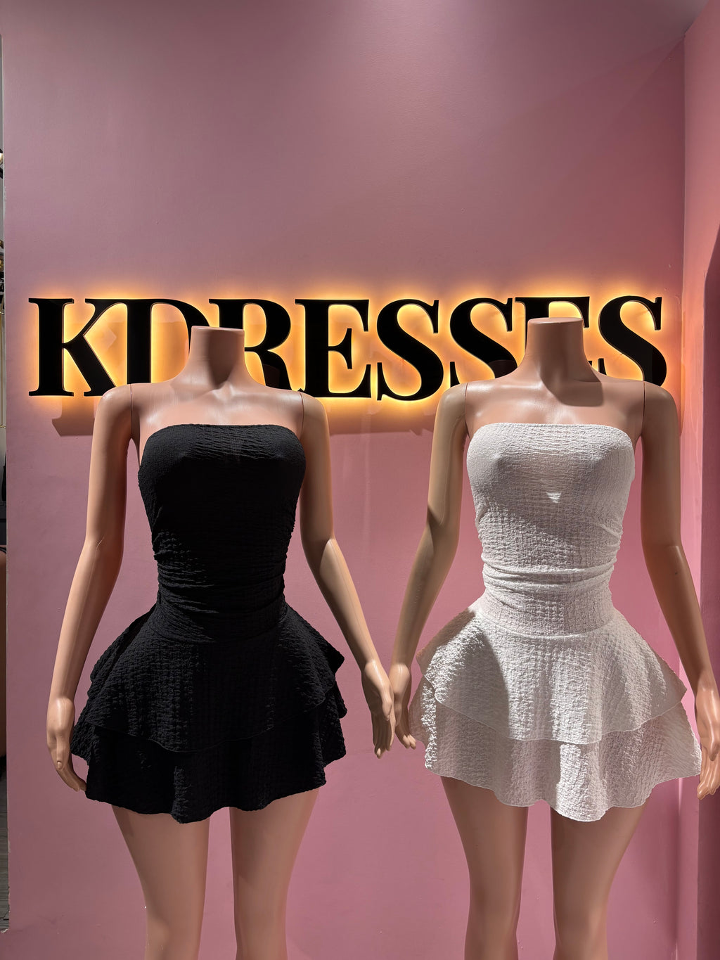 Vestido strapless vuelitos