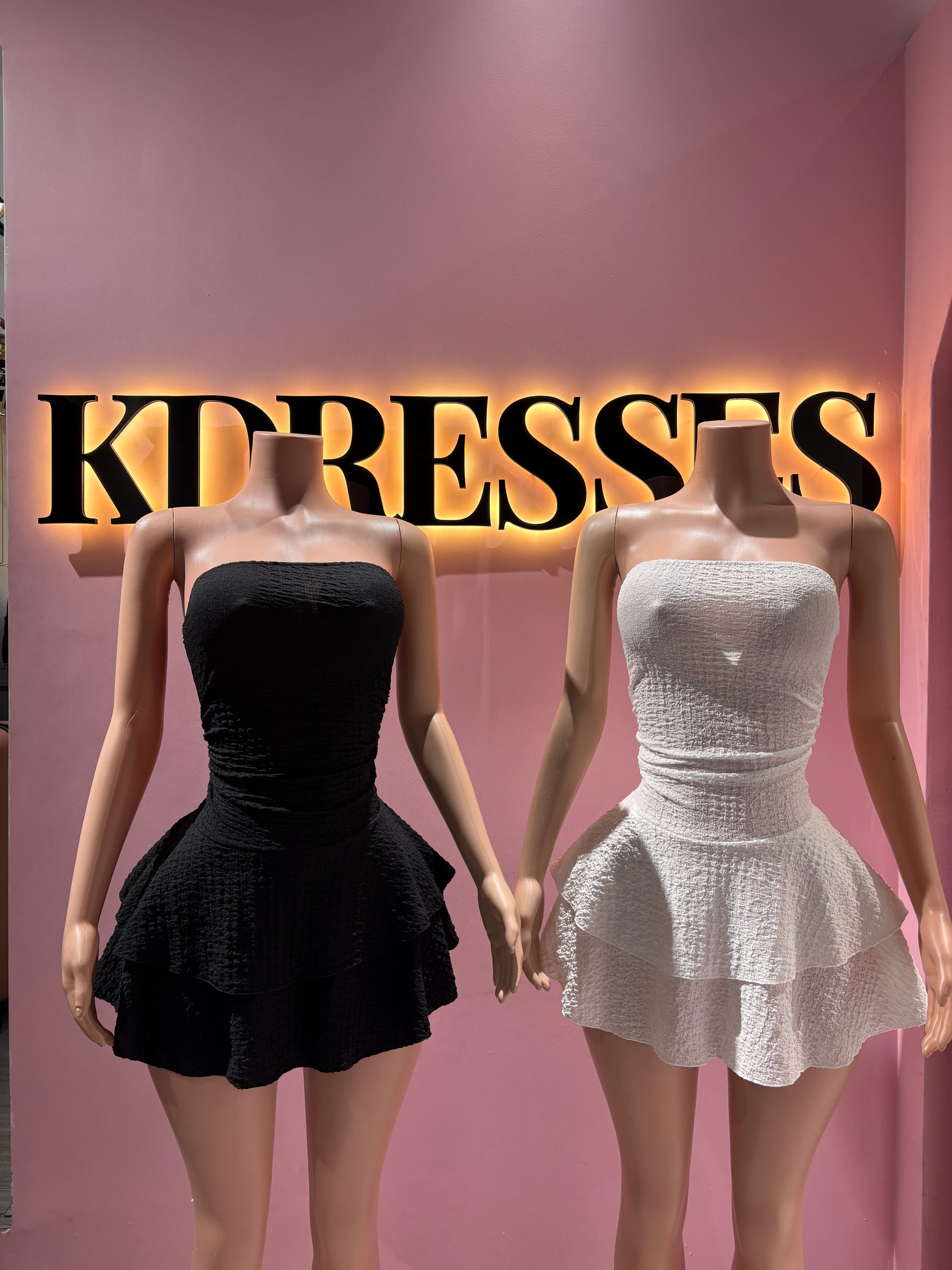 Vestido strapless vuelitos