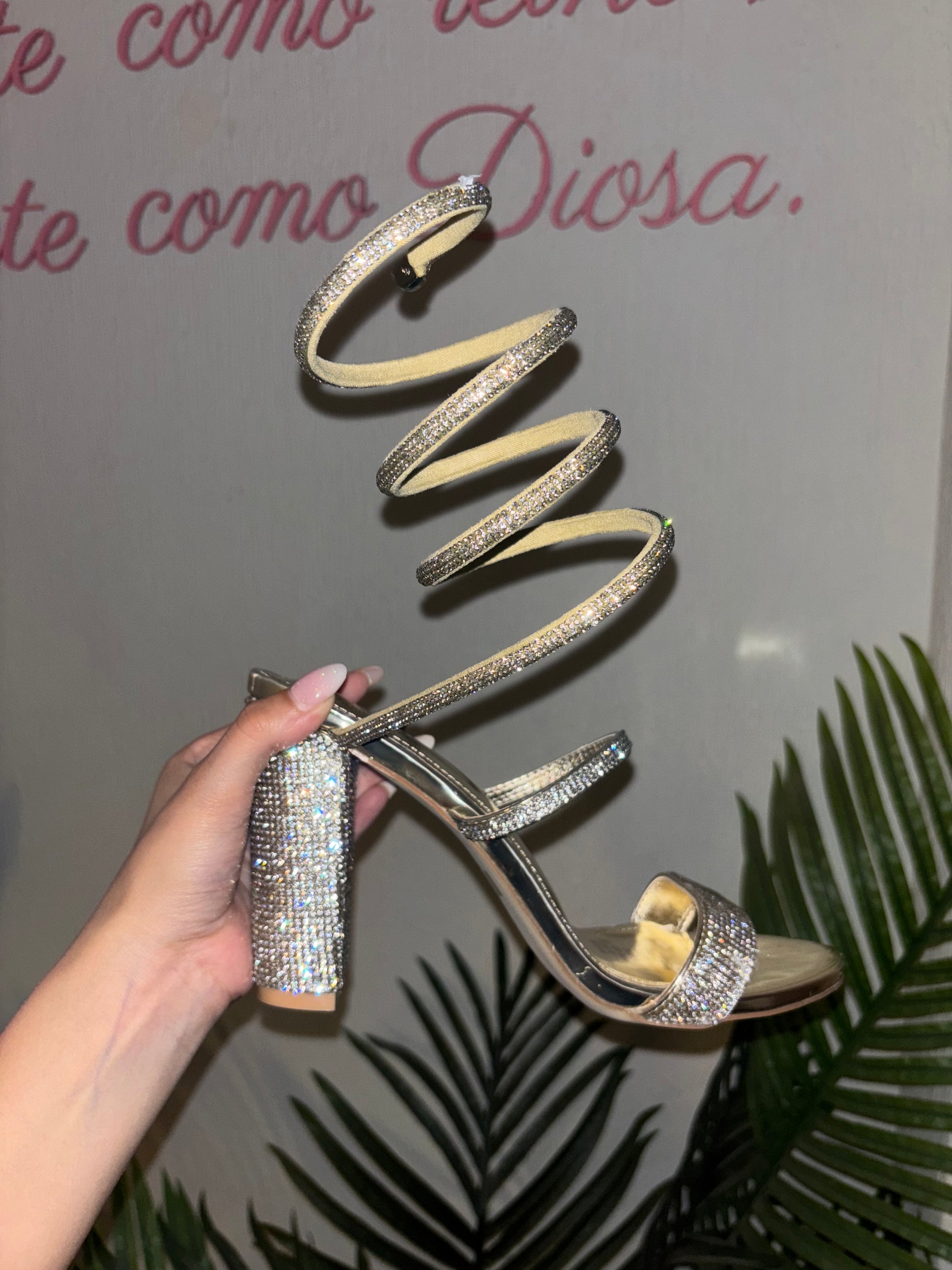 Tacones crystal wrap