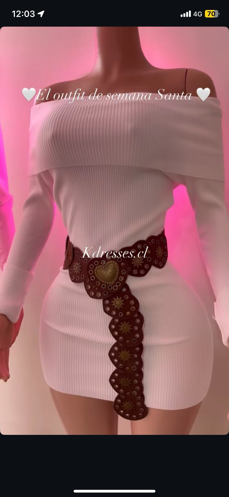 Vestido cuello bote corto