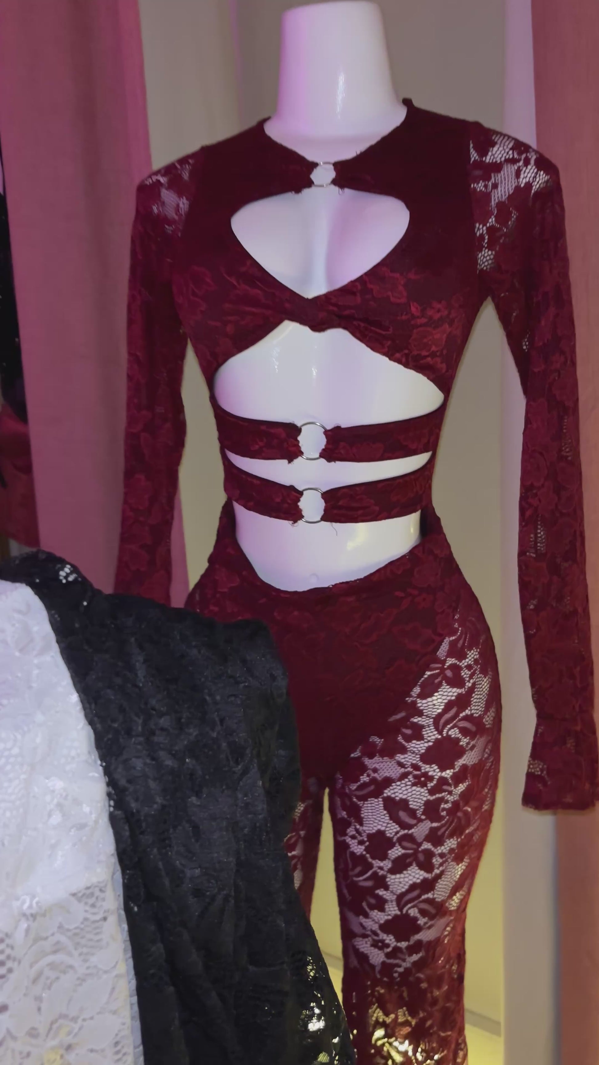 Enterito encaje argolla