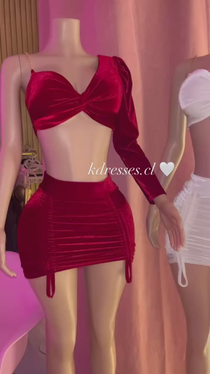 Conjunto 1 manga terciopelo