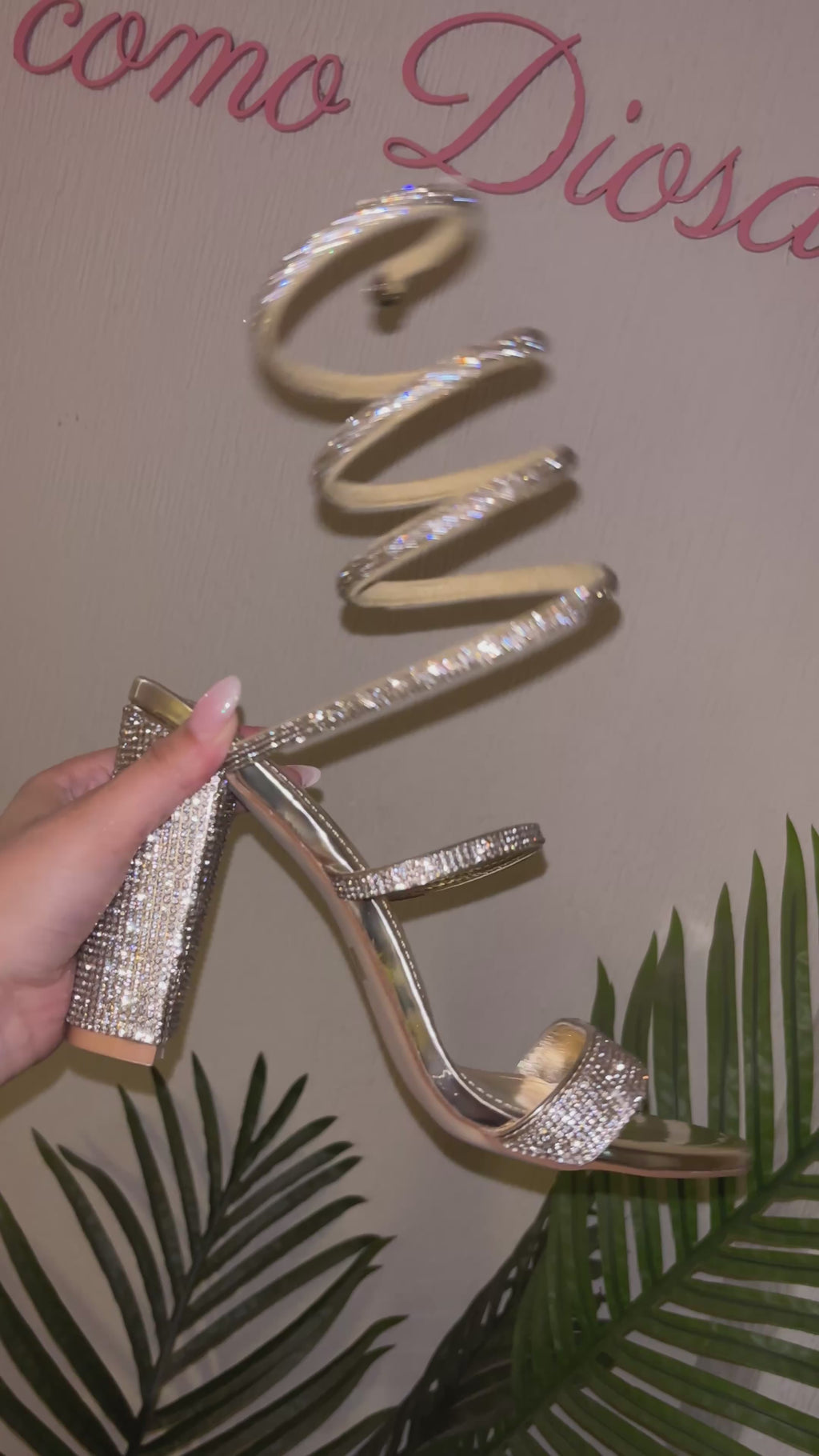 Tacones crystal wrap