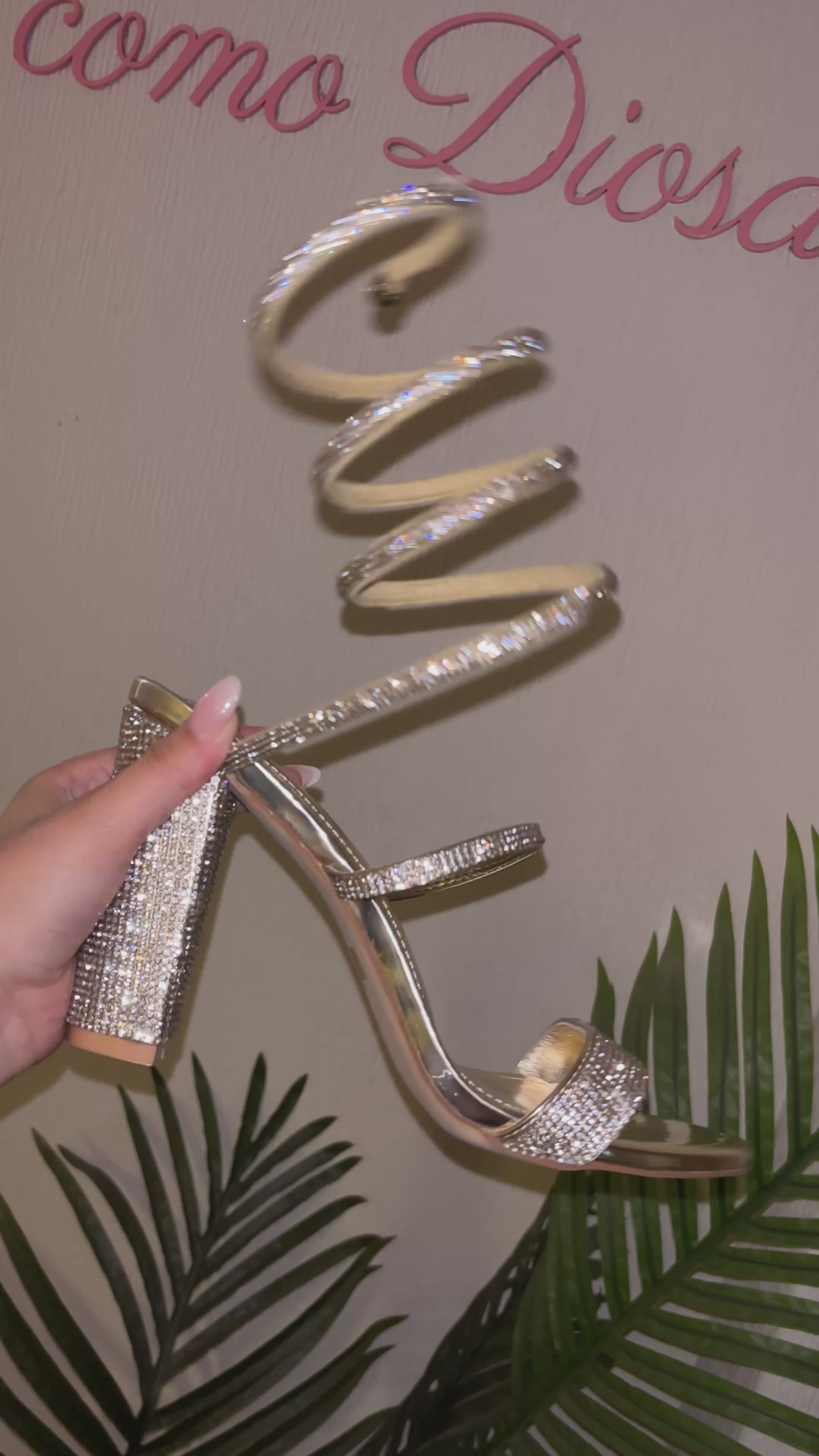 Tacones crystal wrap