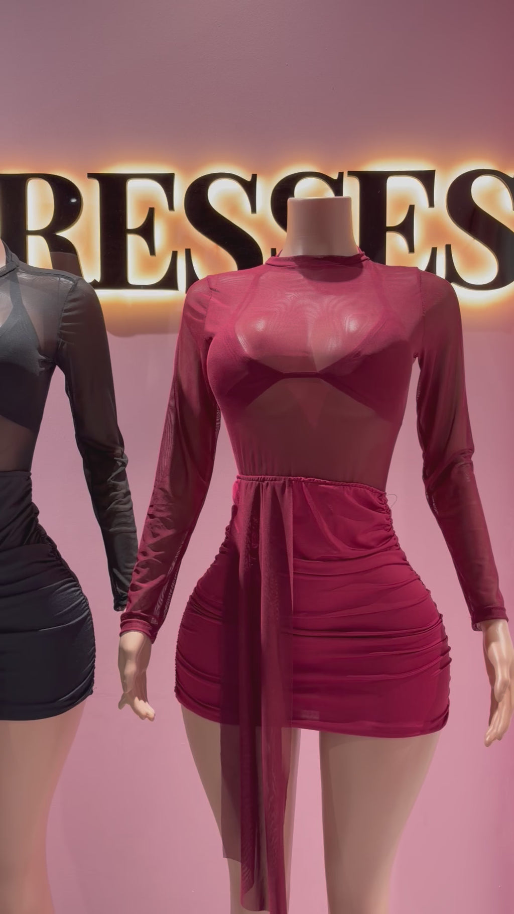 Vestido transparencia bikini