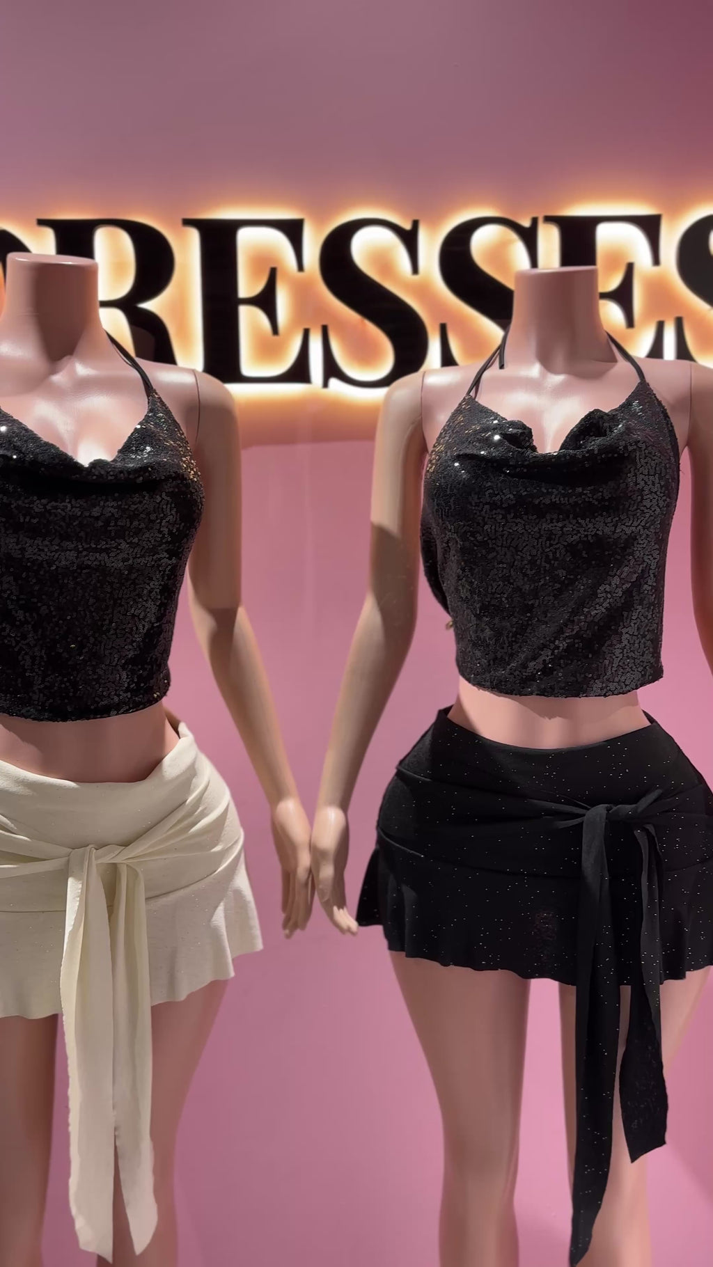 Falda vuelitos shiny