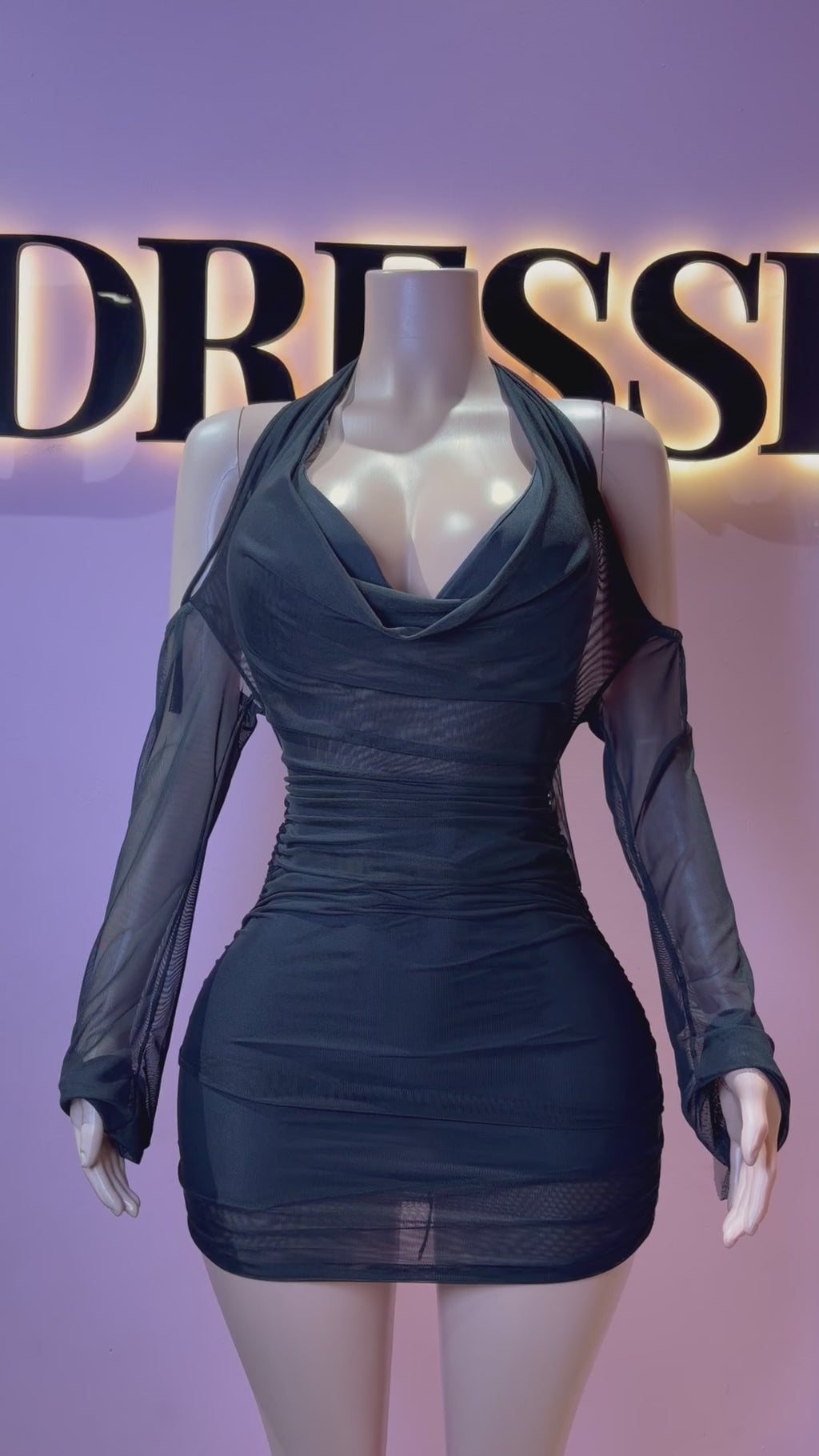 Vestido maddie transparencia