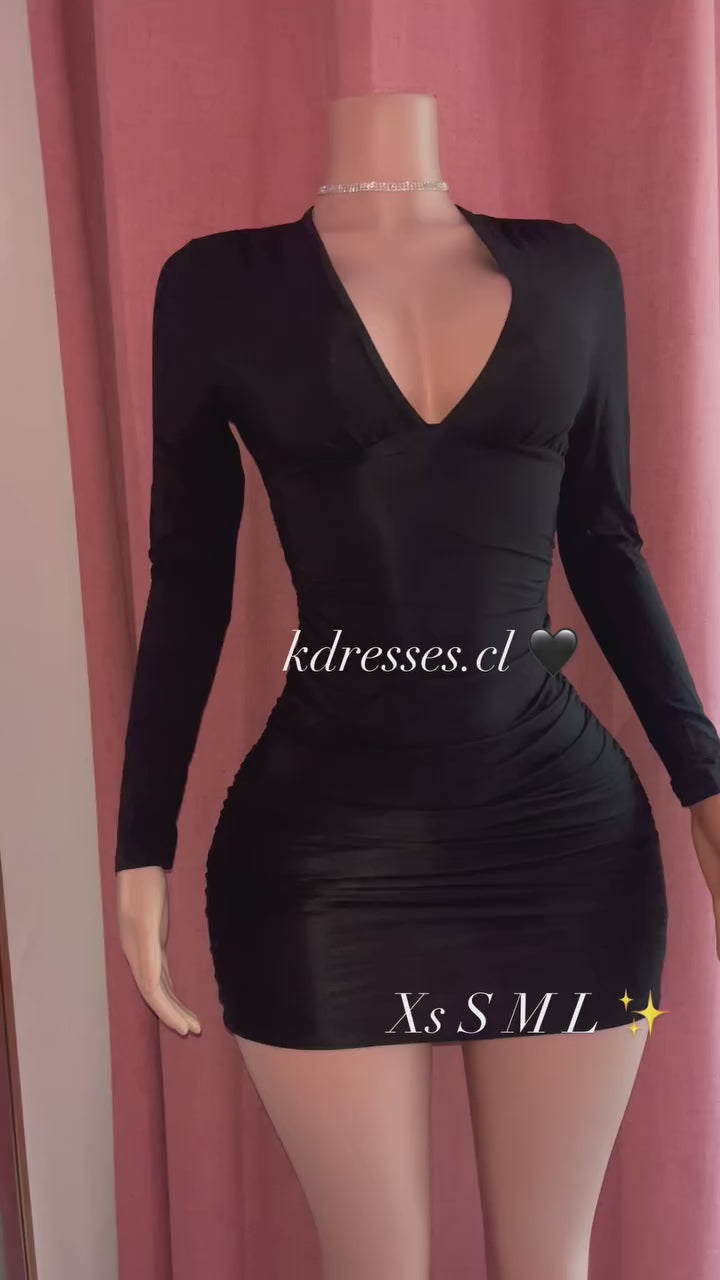 Vestido basic escote