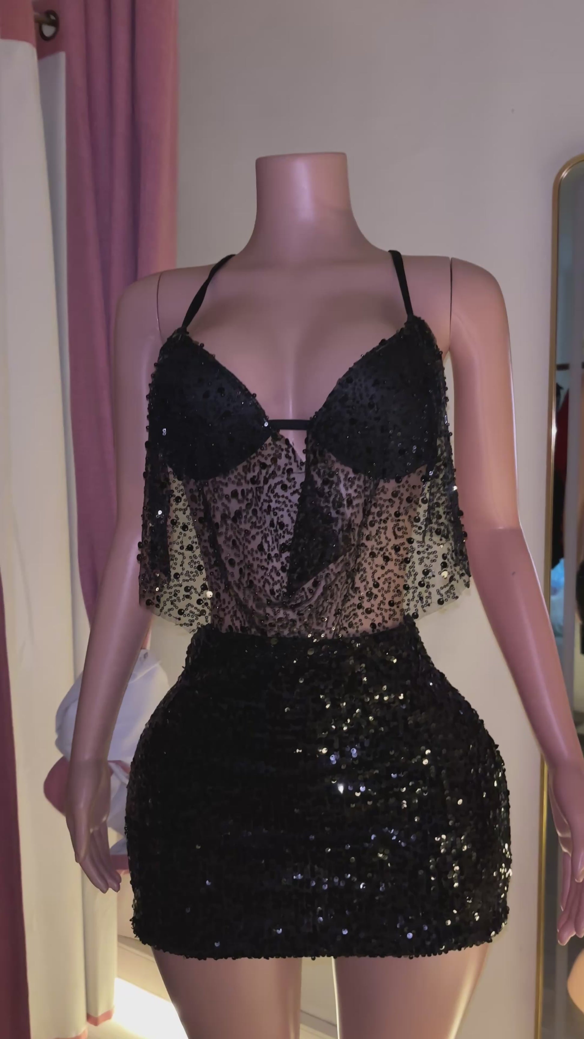 Top piedras drapeado