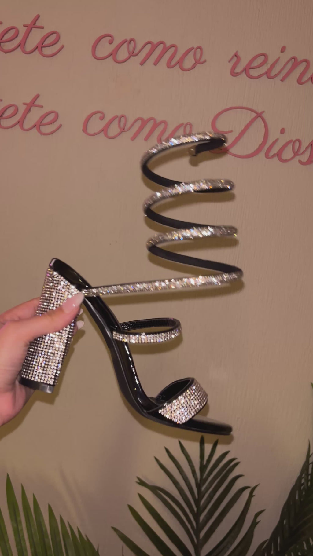 Tacones crystal wrap